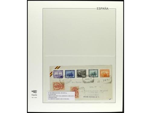 ✉ ESPAÑA. 1936-40. ESTADO ESPAÑOL. Conjunto de 20 cartas. In