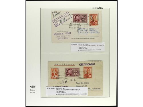 ✉ ESPAÑA. 1936-1949. ESTADO ESPAÑOL. Conjunto de 30 cartas c