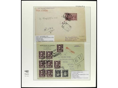 ✉ ESPAÑA. 1936-1949. ESTADO ESPAÑOL. Conjunto de 30 cartas c