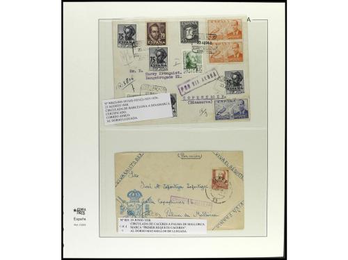 ✉ ESPAÑA. 1936-1949. ESTADO ESPAÑOL. Conjunto de 30 cartas c