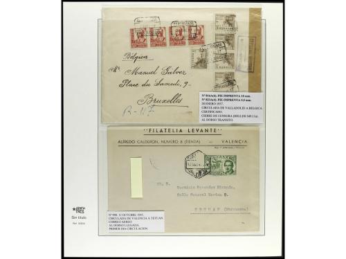 ✉ ESPAÑA. 1936-49. ESTADO ESPAÑOL. Conjunto de 27 cartas con