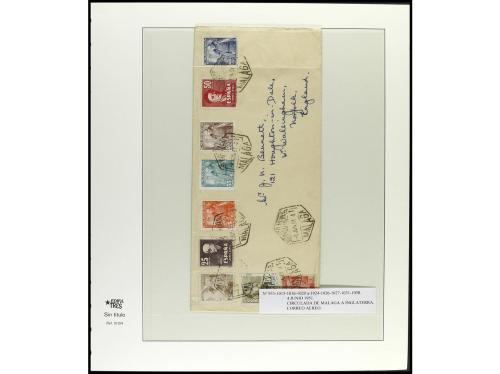✉ ESPAÑA. 1936-49. ESTADO ESPAÑOL. Conjunto de 27 cartas con