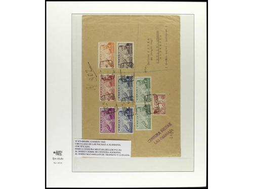 ✉ ESPAÑA. 1936-49. ESTADO ESPAÑOL. Conjunto de 27 cartas con
