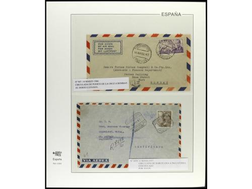 ✉ ESPAÑA. 1936-49. ESTADO ESPAÑOL. Conjunto de 27 cartas con
