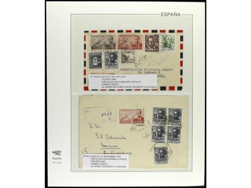✉ ESPAÑA. 1936-49. ESTADO ESPAÑOL. Conjunto de 27 cartas con