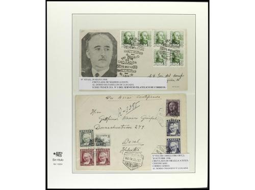 ✉ ESPAÑA. 1936-49. ESTADO ESPAÑOL. Conjunto de 27 cartas con
