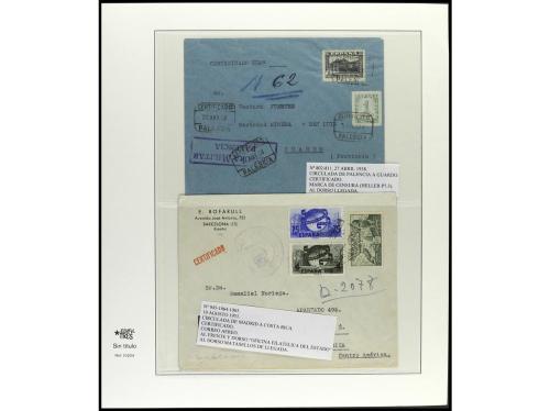 ✉ ESPAÑA. 1936-49. ESTADO ESPAÑOL. Conjunto de 27 cartas con