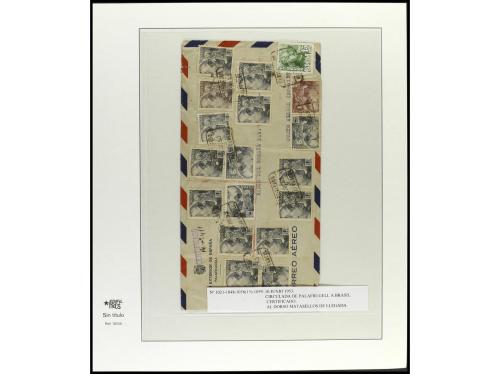 ✉ ESPAÑA. 1936-49. ESTADO ESPAÑOL. Conjunto de 27 cartas con