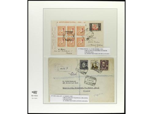 ✉ ESPAÑA. 1936-49. ESTADO ESPAÑOL. Conjunto de 27 cartas con