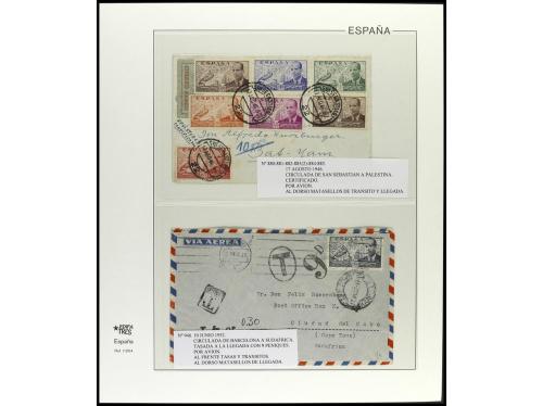 ✉ ESPAÑA. 1936-49. ESTADO ESPAÑOL. Conjunto de 27 cartas con