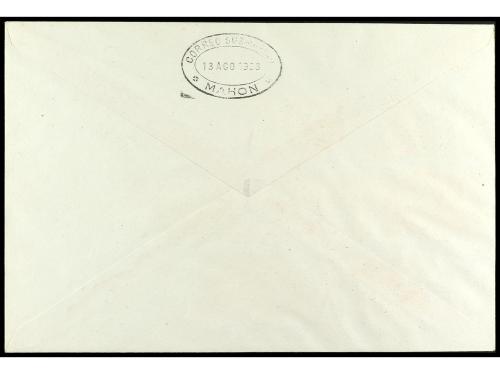 ✉ ESPAÑA. Ed. 775/80. 1938. BARCELONA a MAHÓN. Serie complet