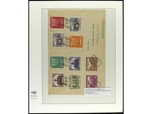 ✉ ESPAÑA. CONGRESO UNIÓN POSTAL PANAMERICANA. Conjunto de 14
