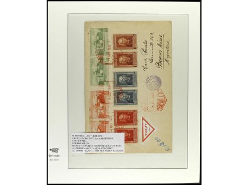 ✉ ESPAÑA. DESCUBRIMIENTO DE AMÉRICA. Conjunto de 21 cartas c