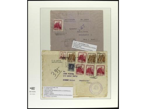 ✉ ESPAÑA. REPÚBLICA GUERRA CIVIL. Conjunto de 9 cartas circu