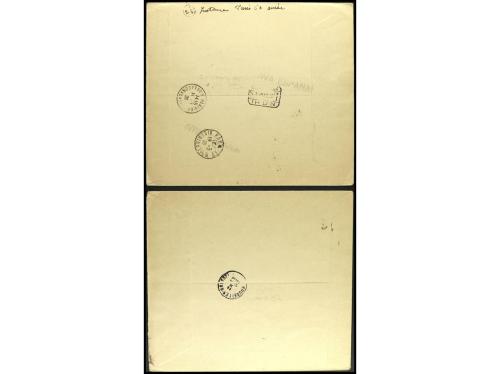 ✉ ESPAÑA. Ed. 848, 849. 1938. HB dentada y sin dentar en dos