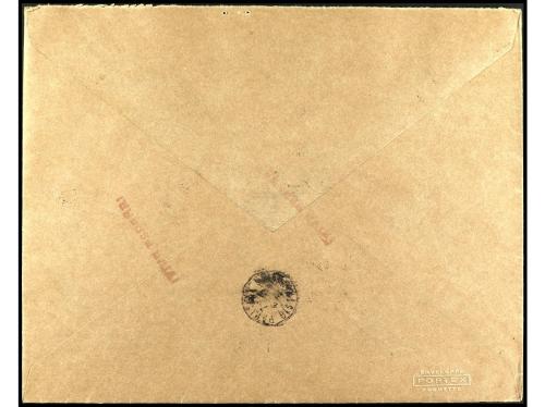 ✉ ESPAÑA. Ed. 850. 1938. BURGOS a PARÍS. HB sin dentar, cens