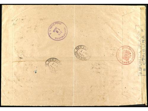 ✉ ESPAÑA. Ed. 746, 749 (70). 1939. BARCELONA a CIUDAD TRUJIL