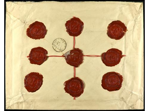 ✉ MARRUECOS. 1918-19. Conjunto de cinco sobres circulados po