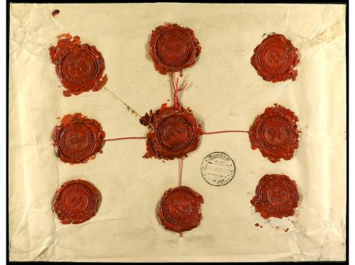 ✉ MARRUECOS. 1918-19. Conjunto de cinco sobres circulados po