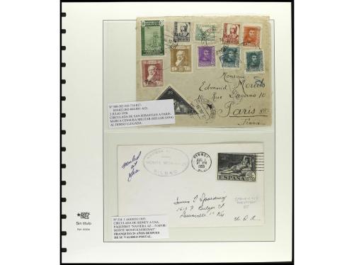 ✉ ESPAÑA. Ed. 499/516. 1930. GOYA CORREO. Conjunto de 36 car