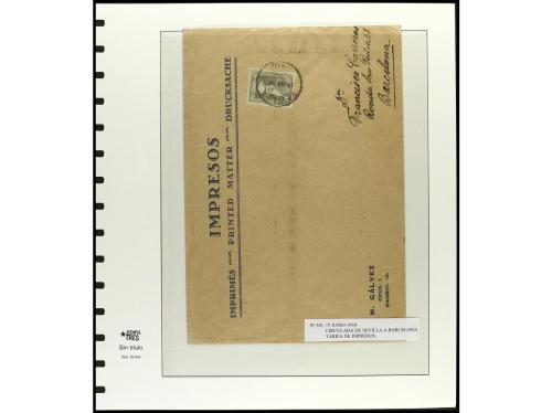 ✉ ESPAÑA. Ed. 499/516. 1930. GOYA CORREO. Conjunto de 36 car
