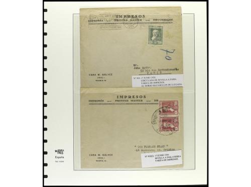 ✉ ESPAÑA. Ed. 499/516. 1930. GOYA CORREO. Conjunto de 36 car