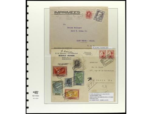 ✉ ESPAÑA. Ed. 499/516. 1930. GOYA CORREO. Conjunto de 36 car