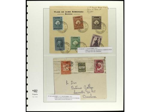 ✉ ESPAÑA. Ed. 636/54. 1931. MONTSERRAT. Conjunto de 26 carta