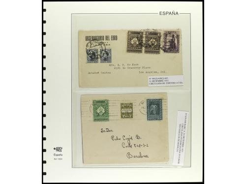 ✉ ESPAÑA. Ed. 636/54. 1931. MONTSERRAT. Conjunto de 26 carta