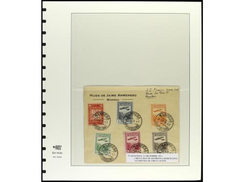 ✉ ESPAÑA. Ed. 636/54. 1931. MONTSERRAT. Conjunto de 26 carta