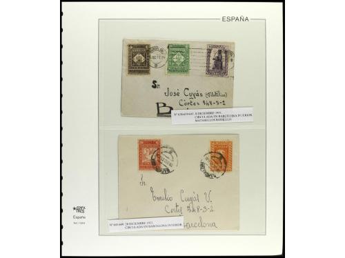 ✉ ESPAÑA. Ed. 636/54. 1931. MONTSERRAT. Conjunto de 26 carta