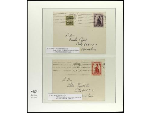 ✉ ESPAÑA. Ed. 636/54. 1931. MONTSERRAT. Conjunto de 26 carta