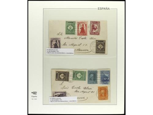 ✉ ESPAÑA. Ed. 636/54. 1931. MONTSERRAT. Conjunto de 26 carta