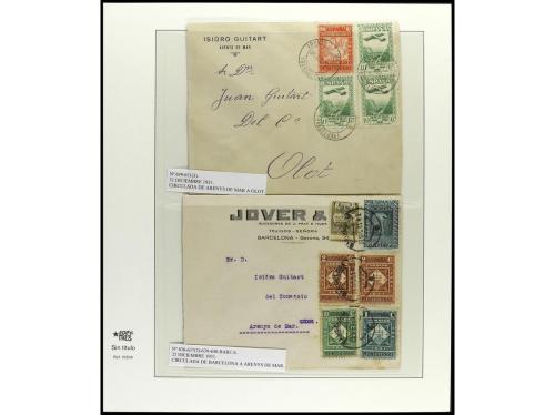 ✉ ESPAÑA. Ed. 636/54. 1931. MONTSERRAT. Conjunto de 26 carta