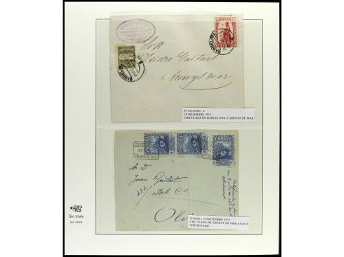✉ ESPAÑA. Ed. 636/54. 1931. MONTSERRAT. Conjunto de 26 carta