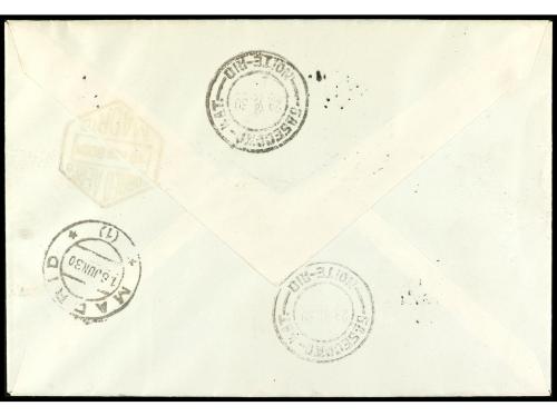 ✉ ESPAÑA. Ed. 528cc. 1930. SEVILLA a RÍO DE JANEIRO. 4 pts. 