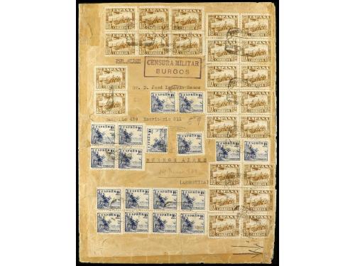 ✉ ESPAÑA. Ed. 813 (41), 830 (18), 816, 828, 829 (2). 1938. B