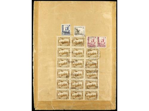 ✉ ESPAÑA. Ed. 813 (41), 830 (18), 816, 828, 829 (2). 1938. B