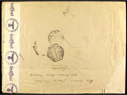 ✉ ESPAÑA. Ed. 901, 904/12. LAS PALMAS a ALEMANIA. Especacula