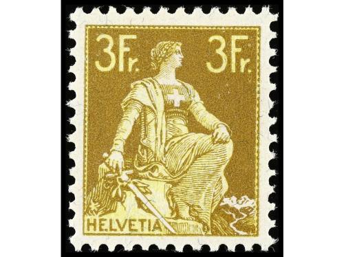 * SUIZA. Yv. 113/27. 1907-17. SERIE COMPLETA. 15 valores. Ca