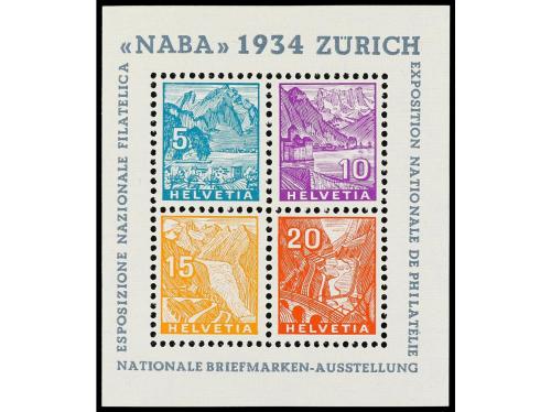 SUIZA. Conjunto de series con fijasellos. Yv. * 151/3, * Av.