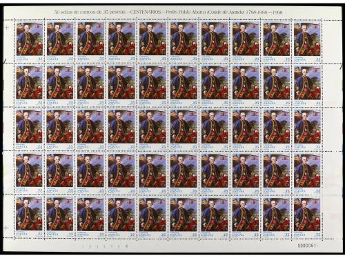 ** ESPAÑA. Ed. 3537. CENTENARIOS. CONDE DE ARANDA. Pruebas d