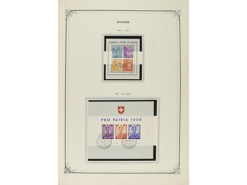 SUIZA. Colección en álbum Yvert de 1862 a 1989 muy completa 