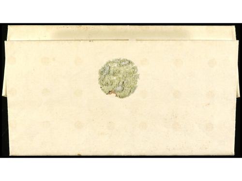 ✉ ESPAÑA: PREFILATELIA. 1847. SEVILLA a MADRID. Marca A de A