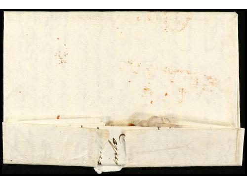 ✉ ESPAÑA: PREFILATELIA. 1836. LLIVIA a BARCELONA. Marca P32/