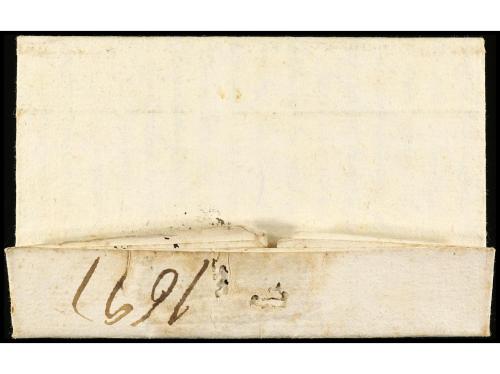 ✉ ESPAÑA: PREFILATELIA. 1753. ST. GREGORI a BARCELONA. Marca