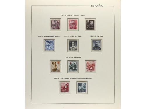 ESPAÑA. Colección en 6 álbumes de 1950 a 2010 completa excep