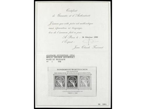 ** ALEMANIA ORIENTAL: REPUBLICA DEMOCRATICA. Yv. HB 1, Mi. B