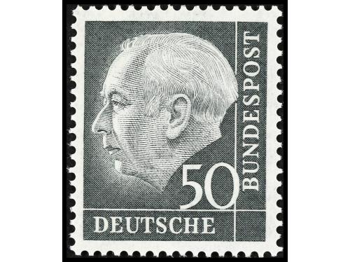 ** ALEMANIA OCCIDENTAL. Yv. 62A/72B. SERIE COMPLETA, 20 valo