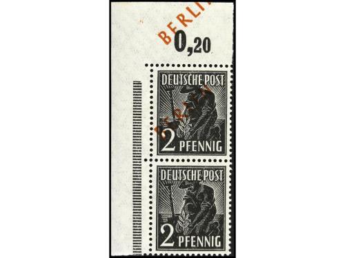 ** ALEMANIA ORIENTAL: REPUBLICA DEMOCRATICA. Yv. 1B, Mi 21F.
